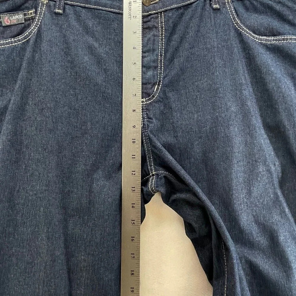 LAPCO FR Jeans Womens Size 24-Tall Fire Resistant Straight Leg Dark Washed Blue - Picture 9 of 11